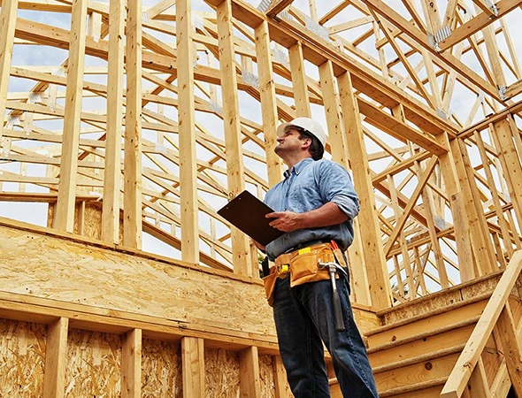 Framing contractors working on residential construction project in Huntersville NC
